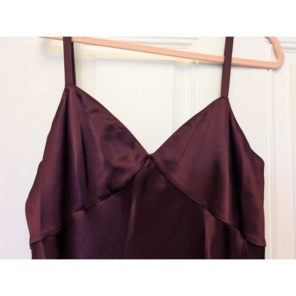 Ralph Lauren 16 Double-Faced Purple Satin Sleeveless Gown NWT msrp $598 READ - Picture 16 of 16